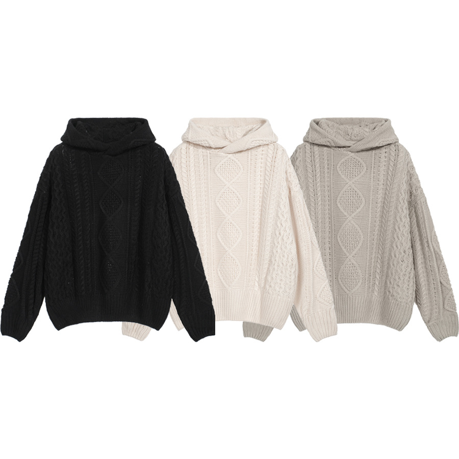 23FW nueva serie FOG ESSENTIALS High Street color sólido suéter hombres y mujeres sueltos suéter con capucha moda