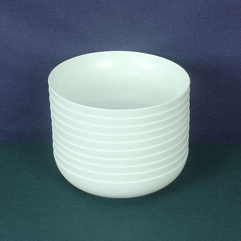 15cm profundo plato de hueso redondo 10 unids paja de trigo gota-resistente pastel plato de plate