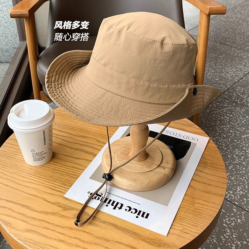 Quick dry denim climbing travel thin solid color sun hat for men and…