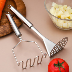 Stainless steel potato masher kitchen restaurant manual masher multifunctional household baby food potato masher