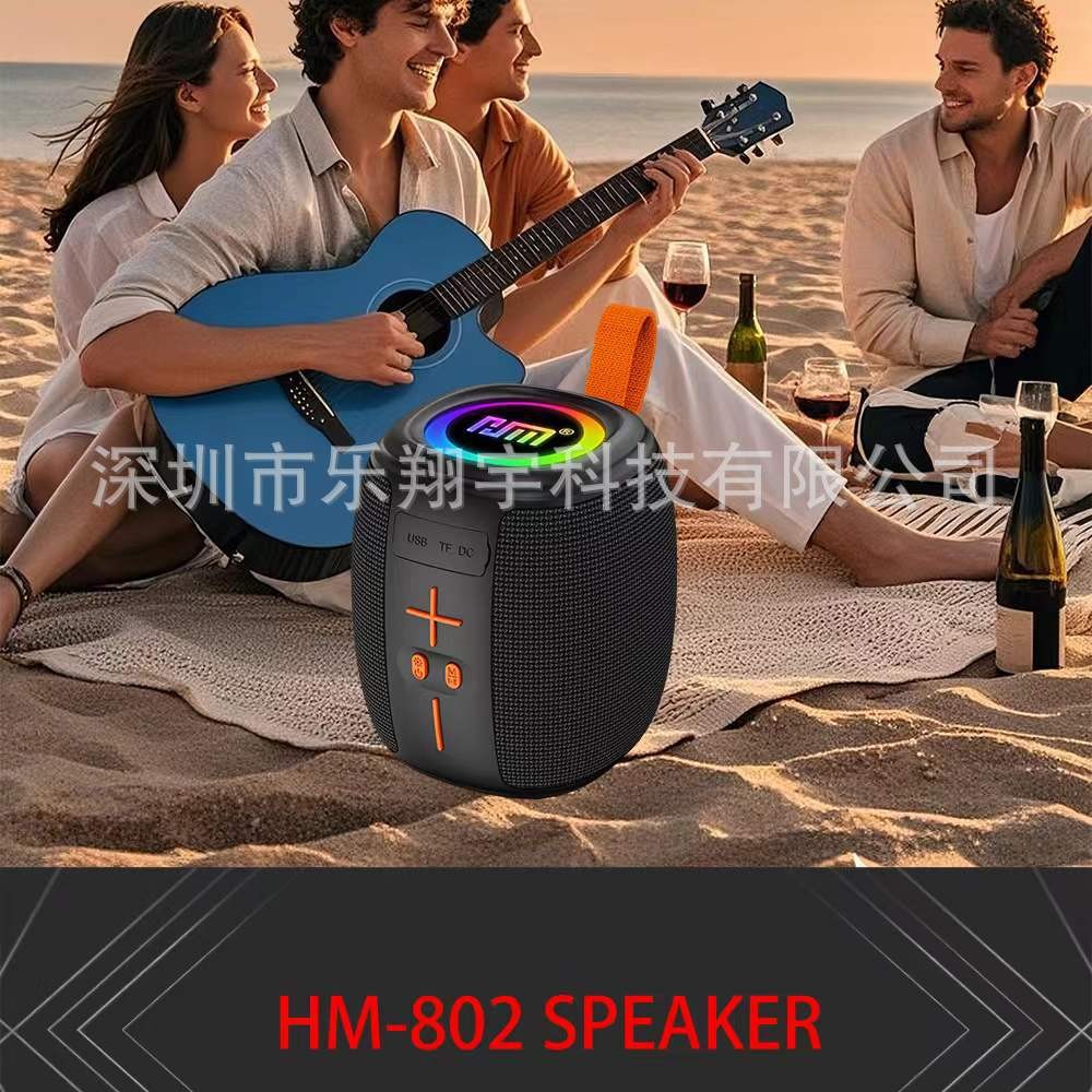 HM-802 nuevo comercio exterior transfronterizo altavoz inalámbrico bluetooth alta potencia sonido portátil subwoofer impermeable