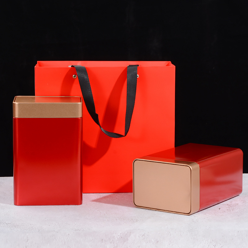 大号红茶茶叶罐磨砂铁空罐一斤装绿茶茶叶盒空盒厂家现货批发茶罐