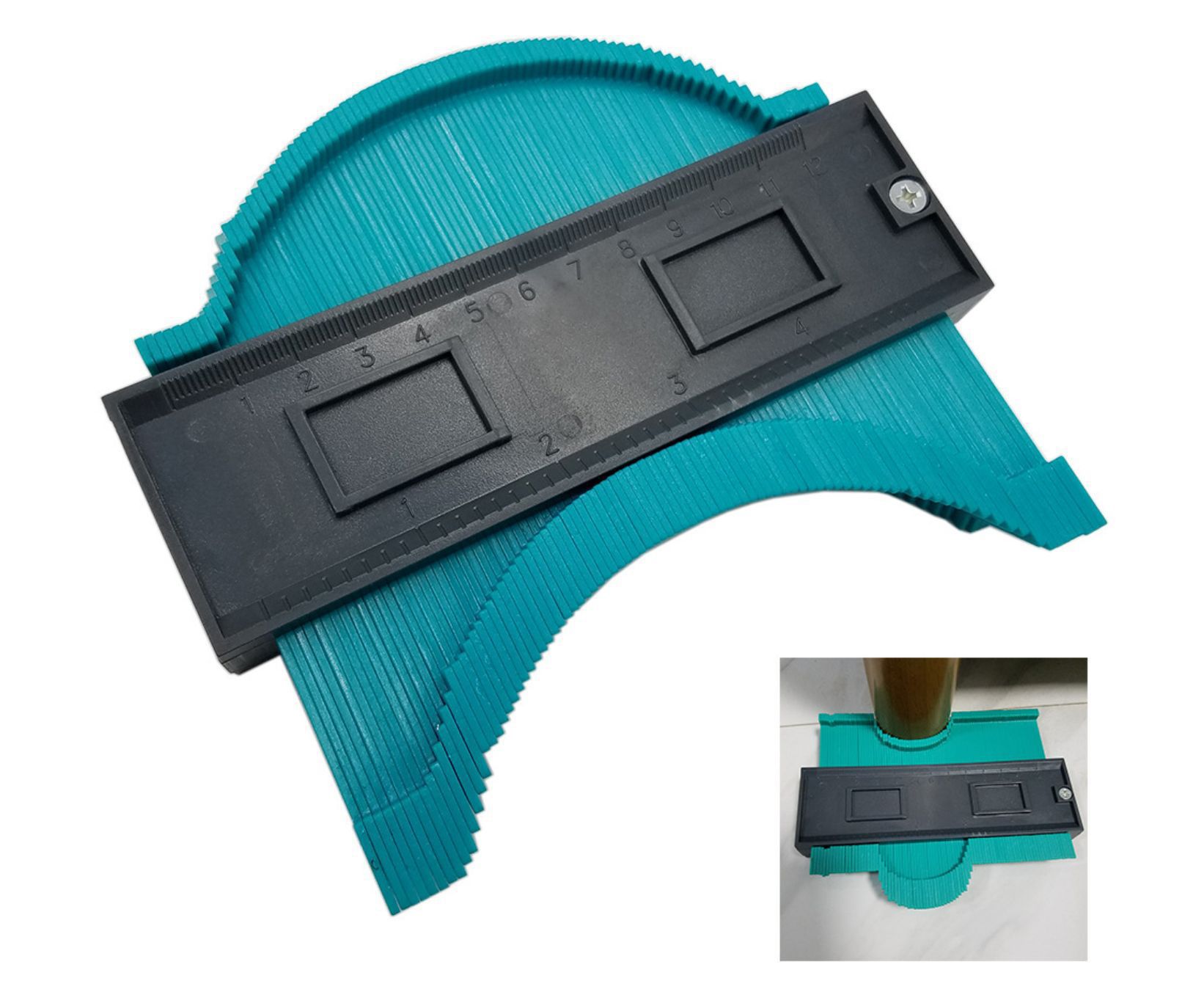 现货 仿型规轮廓规测量器多功能量规 不规则轮廓量规弧度尺取型器|ms