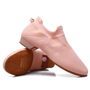 Cool color Betty KC new fly woven no shoelace socks indoor Latin dance wool sole professional dance shoes