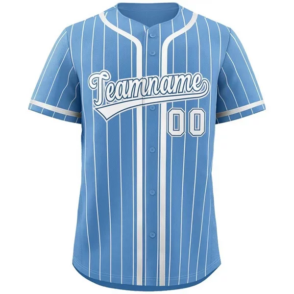 New Fashion Baseball Jersey Hip-Hop Sports Personalized Team Name Number Fine Stripes Men's Baseball Uniform