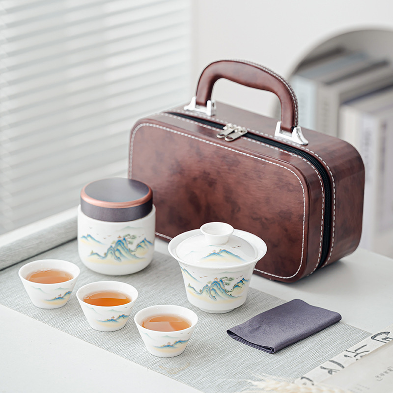 旅行茶器携帯用工夫茶器セット屋外ティーポット|undefined