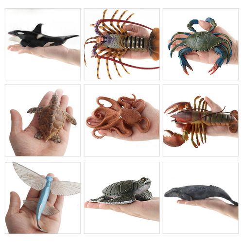 Factory direct sales simulated real great white shark blue whale tiger shark marine animal creature model whale toy ornaments