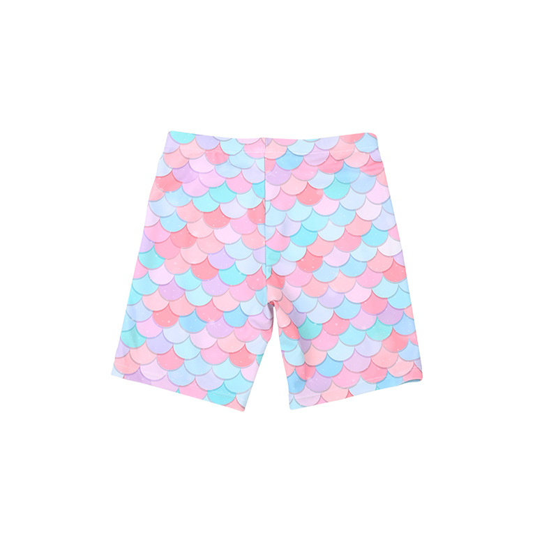 Mädchen Mermaid Schwimmset Langarm Sonnenschutz Fischschuppen_voghion.com