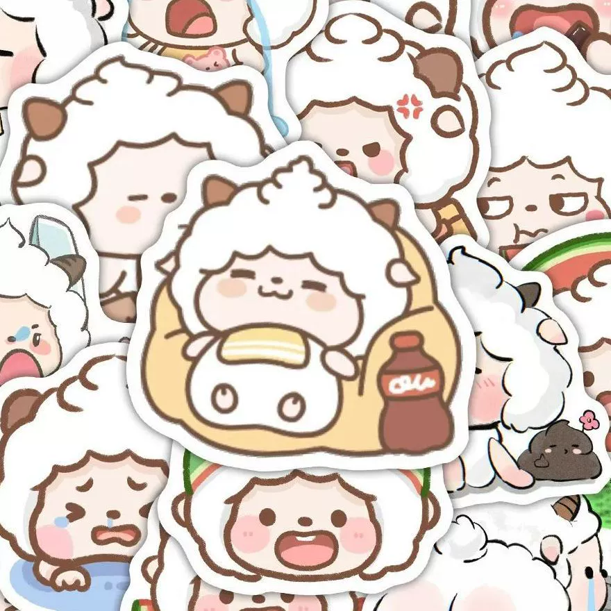 Набор наклеек «Cartoon cute», много персонажей для ноутбука и чашки, разные дизайны, 50–207 шт.