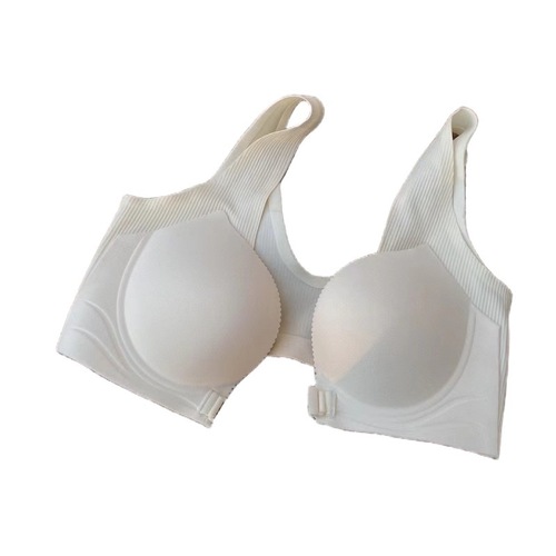 CalniKean front-button cat cup super push-up bra bra for small breasts, comfortable and sexy no wire bra for women