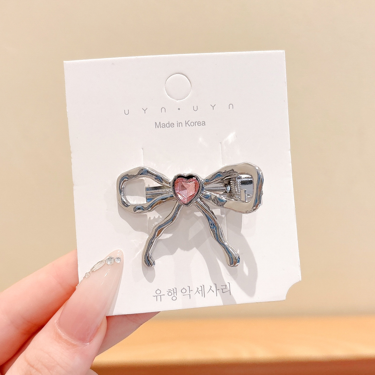 Clip de cabello de arco feminino frange clip lateral clip de boca de pato joyería de otoño 2025 nuevas joyerías al por mayor