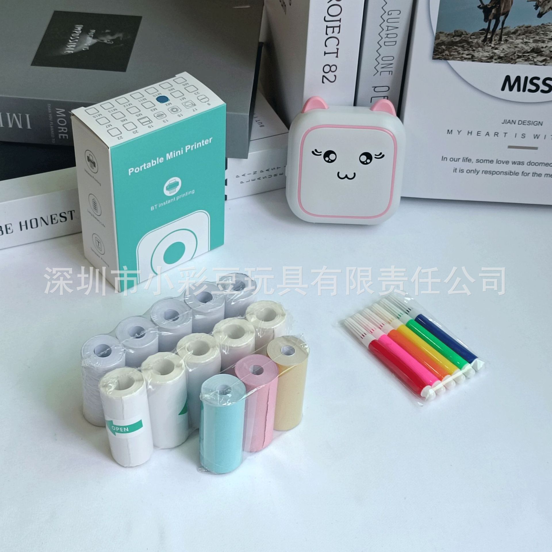 M5 파우더 + 감열지 5개 + 접착지 5개 + 색종이 3개 + 색펜