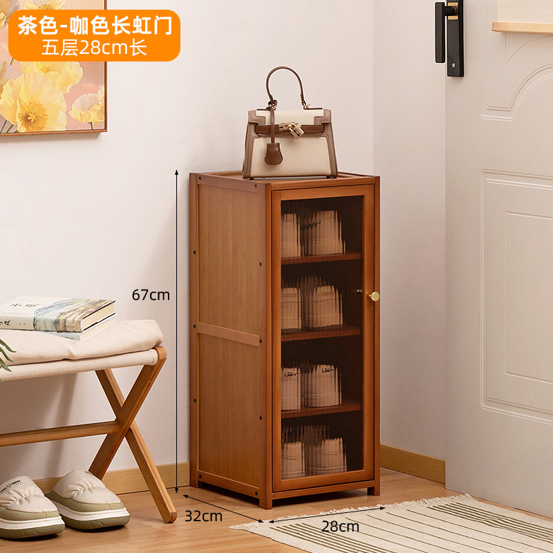 玄関靴キャビネット、背の高い垂直玄関キャビネット、屋外廊下用の非常に狭い家庭用靴ラック、ドア付き多層|undefined
