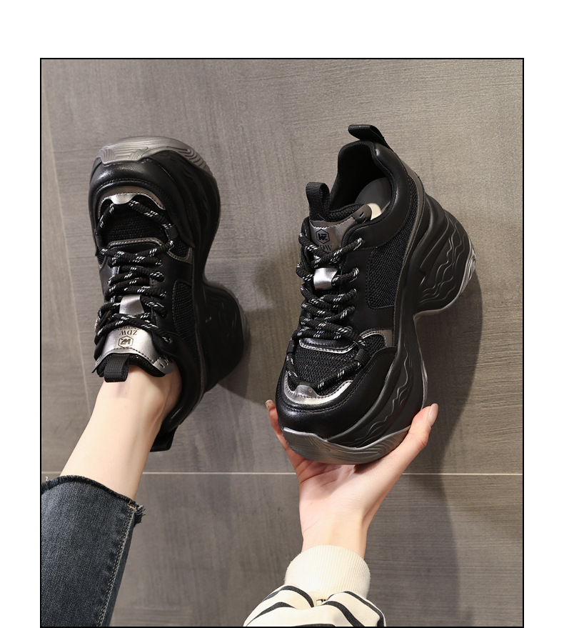 Giày thể thao nữ đế dày độn cao phong cách dad sneaker ZDW871-5 — Màu be chi tiết 17