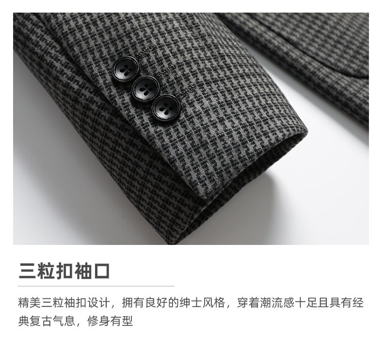 Áo vest nam dệt kim chống nhăn dáng ôm kiểu công sở mùa thu đông — 3308 Cao bồi xanh, 3320 màu nâu, 3352 Tro Sâu, 5553 xám mỏng chi tiết 11