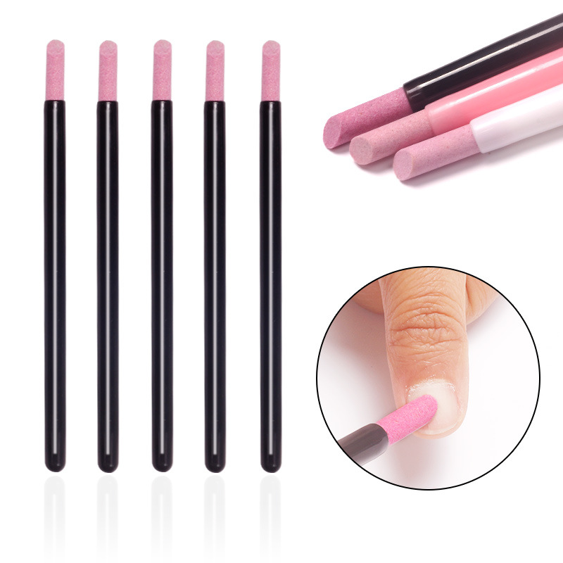 Nuevo bolígrafo de cuarzo para uñas de dos cabezas bolígrafo de esmerilado de reparación y exfoliante multifuncional de doble cabeza