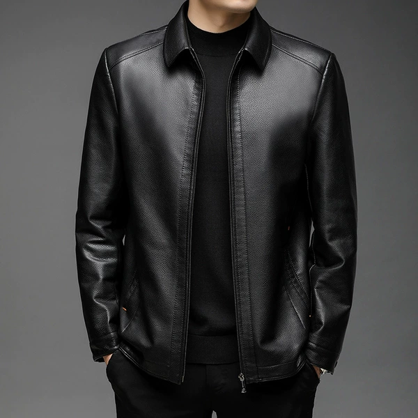 With zipper, black, thin