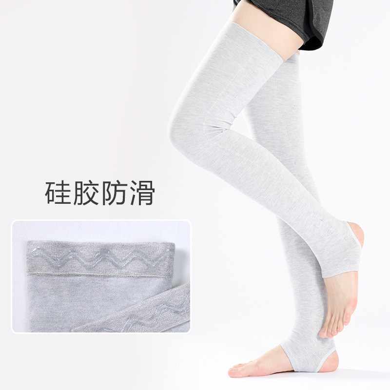 夏用純綿レギンス、男女兼用、冷えた足を暖かく保つ、膝関節とふくらはぎを保護するロングレギンス、足を踏み込みやすい膝上丈|undefined
