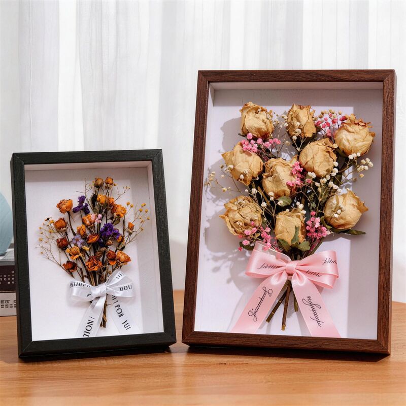 Customized Three-Dimensional Hollow Dried Flower Photo Frame 3cm Shell Insect Plant Specimen Frame DIY Eternal Flower Photo Frame A4 Display Stand