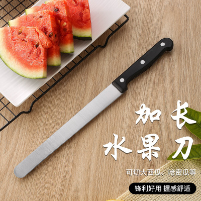household Fruit knife Stainless steel Use Fruits and vegetables knife watermelon sharp Fruits and knife lengthen Straight Kitchen Knives