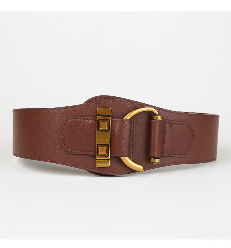 Pu Leather Material Solid Color Pattern Women'S Gender Basic Style Basic Solid Color Pu Leather Women's Leather Belts