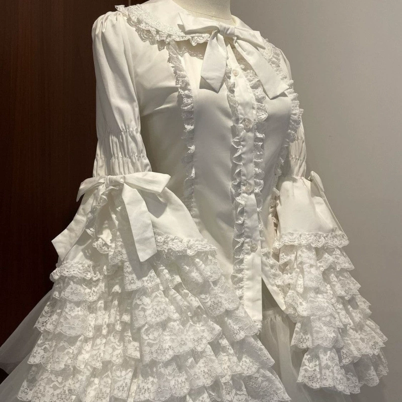 2025 новый кружевной doll чувство lolita Ji рукава рубашка Lolita внутри рубашка Ji рукав рубашка высокого уровня