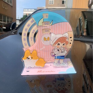 Rotating Calendar Customized Acrylic Assembled Creative Desktop Ornaments Diy Calendar Turntable Calendar Plate