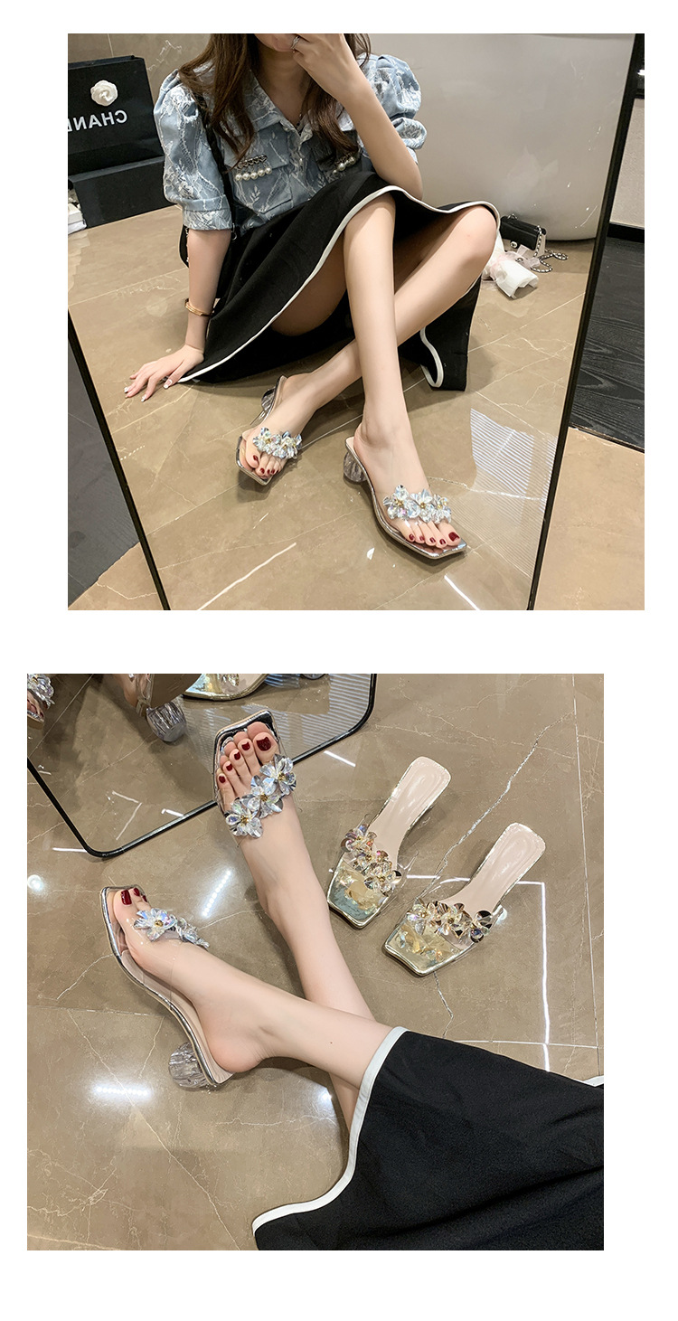 Women's Commute Floral Square Toe Open Toe Fashion Sandals display picture 10