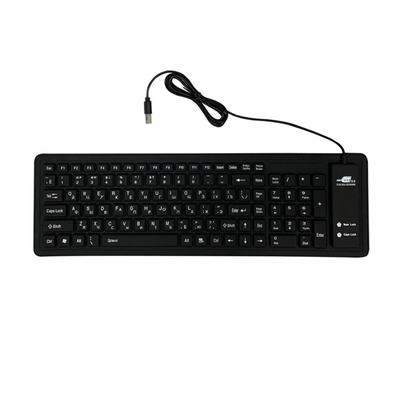 103 キーシリコン防水サイレントソフトキーボードポータブル USB 有線デスクトップノートブックカーリーカラーキーボード|undefined