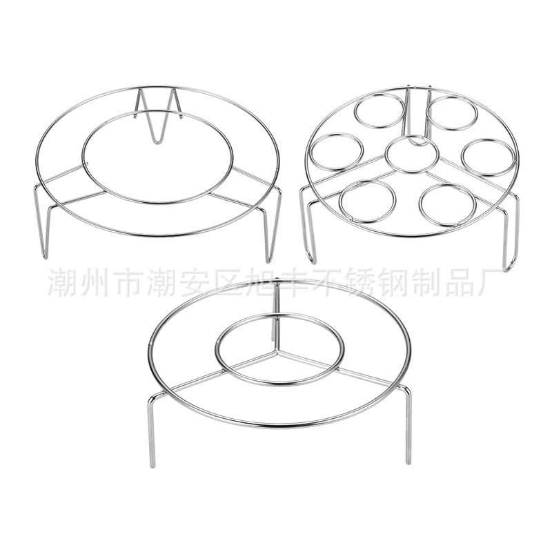 Настраиваемый! Круглая полка для приготовления на пару из нержавеющей стали, утолщенная водостойкая стойка для пароварки на низких ножках, стойка для приготовления пищи, стойка для приготовления на пару яиц