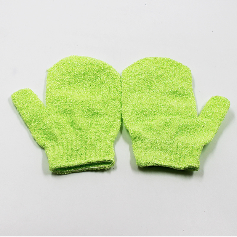 Guantes de toallas de limpieza de cinco dedos para adultos, toallas de baño, artefactos de baño de espalda, toallas de baño de espalda, guantes de espesación de barro frotados