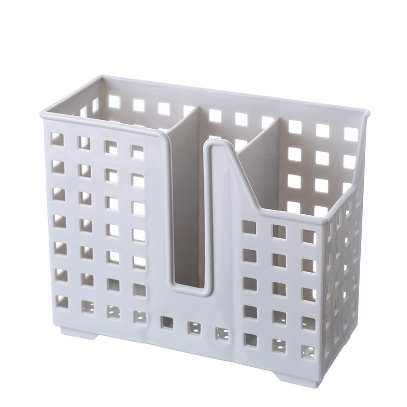 Jaula de palillos multipropósito colgante de cocina simple caja de almacenamiento de cubiertos sin clavos pegada en la pared tipo palillos de drenaje
