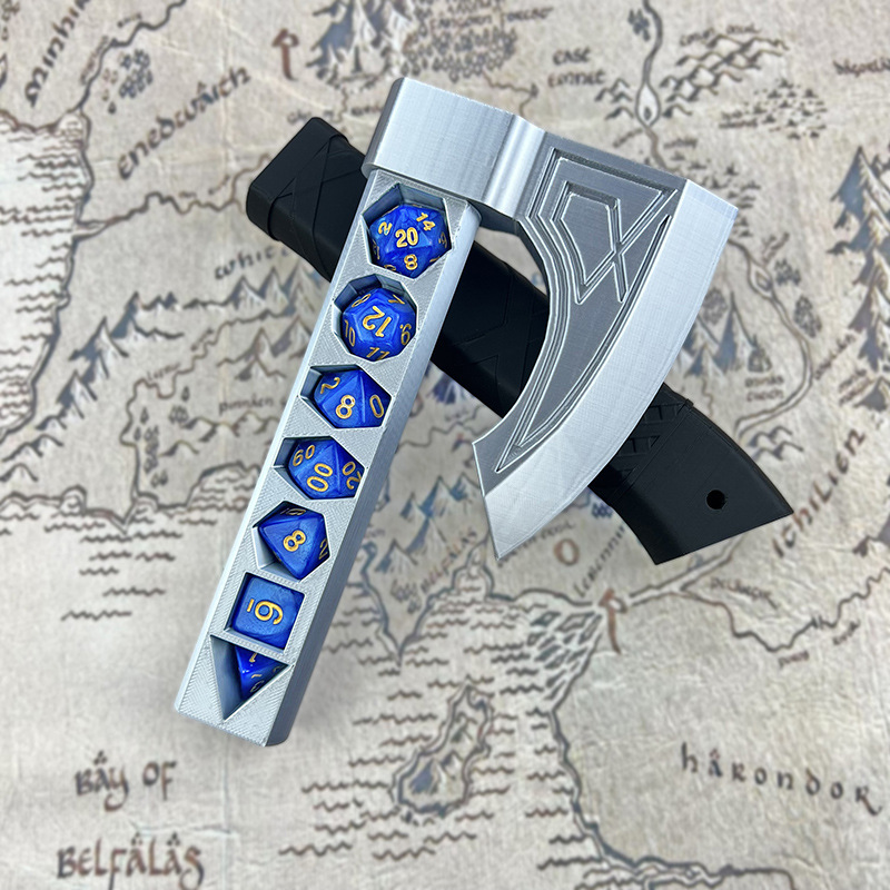 Cross-border Amazon Independent Station New Dice Axe Box DND Dungeons & Dragons Storage Dice Axe Dic