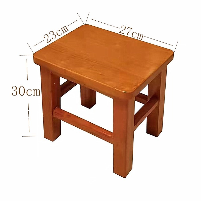 Fábrica directa taburetes cuadrados de madera sólida, taburetes caseros pequeños para adultos, taburetes bajos para niños, taburetes de cambio de zapatos, taburetes cuadrados de madera, taburetes de comedor image 26