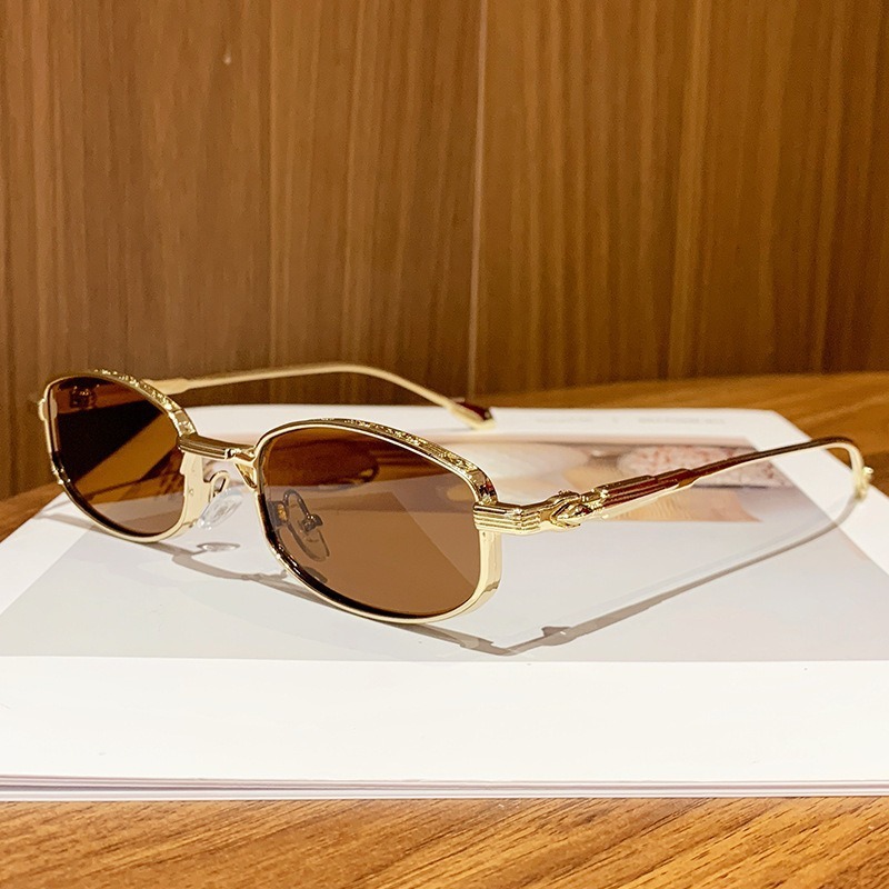 Brand fashionable square retro universal sunglasses for face…