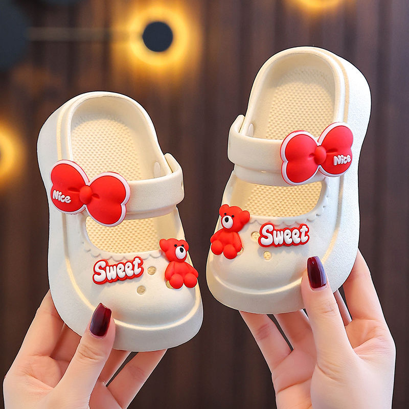 Zapatos de princesa EVA zapatillas nuevas zapatillas de oso para bebés antideslizantes bohémias para niñas