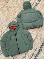 欧美跨境2025冬季新款手塞棉棉服男连帽棉衣保暖厚棉服外套军绿色