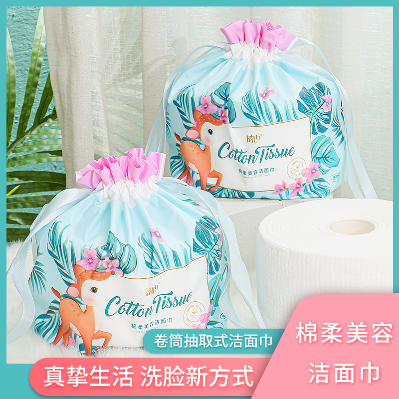 厚手の洗顔タオルの使い捨て綿の柔らかいティッシュの巻き式の真珠の紋様の洗顔タオルの美容院は顔を拭くタオルで卸売りします。|undefined