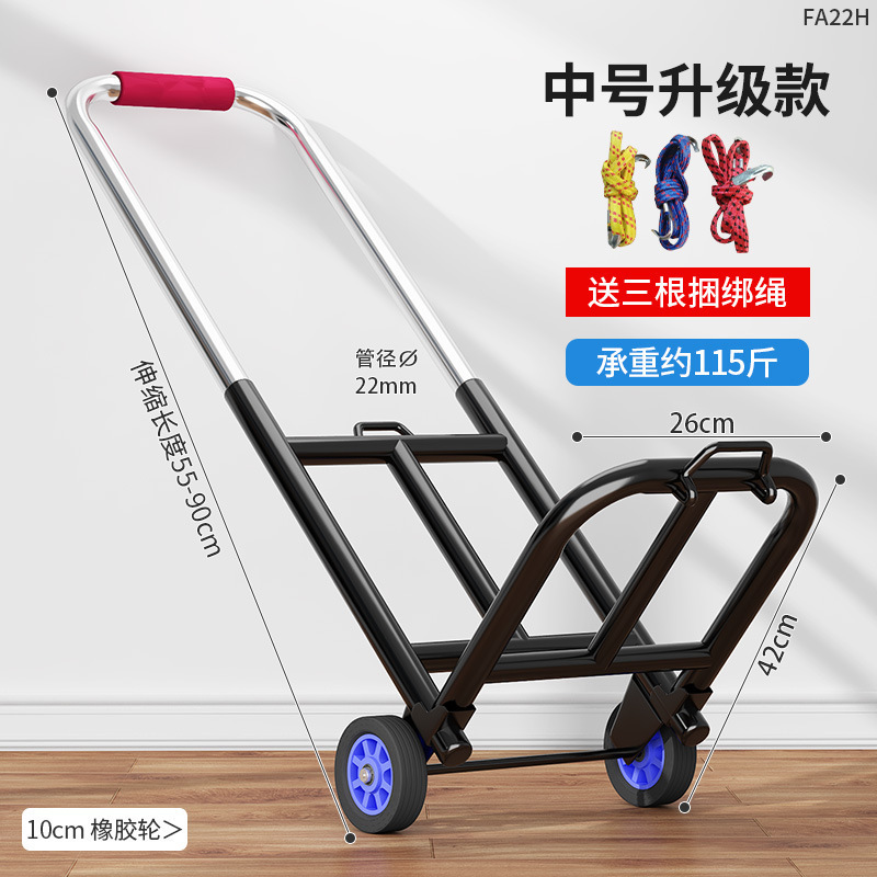 階段を登る神器運搬車は階段を下りて手引き車を折り畳み、携帯カートを引っ張る家庭用の非電動で階段を登る顔をしている|undefined
