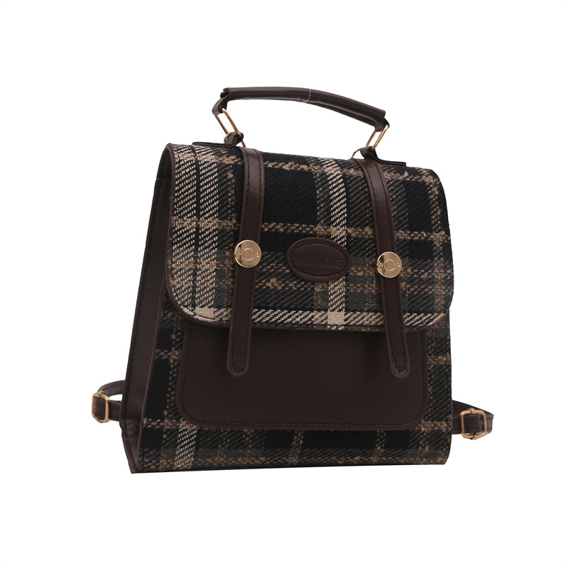 Mochila de cremallera de nicho de alto nivel para mujeres 2024 nueva moda mochila de damas para estudiantes multicolor de hombro