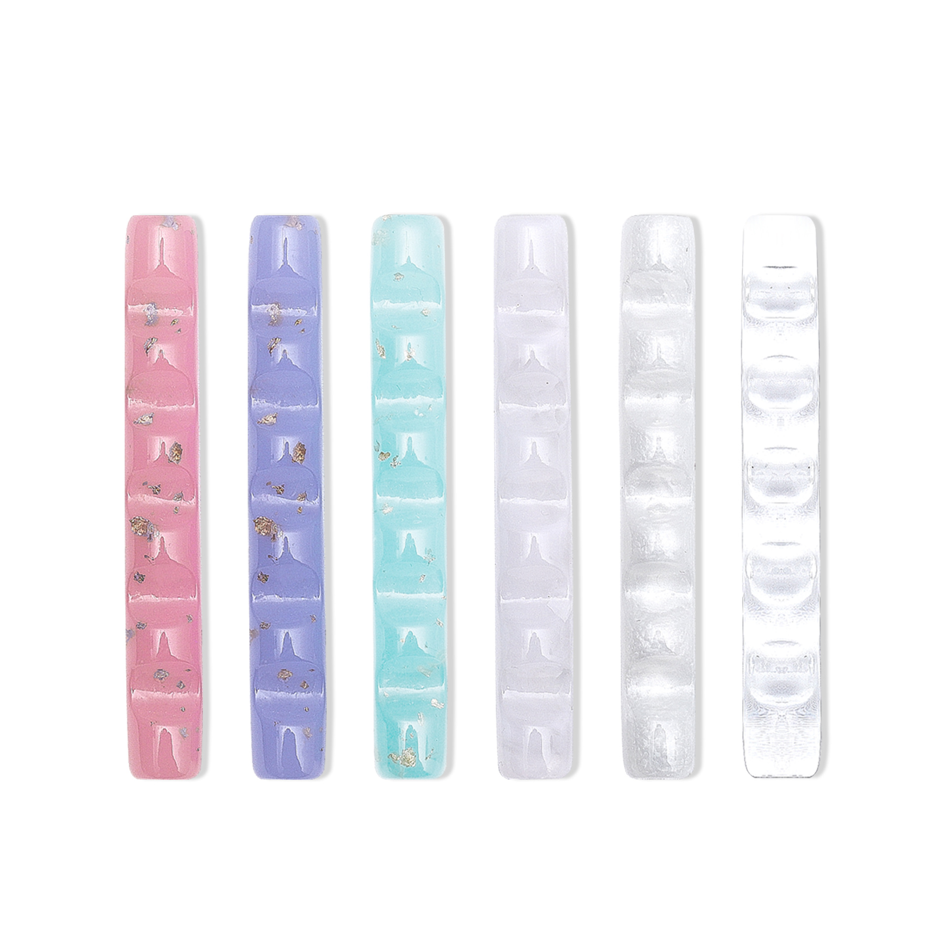 Transfronterizo nuevo estilo japonés de tira larga de uñas de acrílico titular de la pluma mini cepillo de uñas portátil estante de almacenamiento