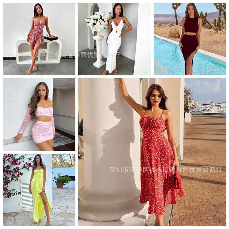 Southeast Asia Cross-border Tropical Region New SHEIN Explosions Fashion Sexy Spice Girls Bag Hip Women dress Wholesale Southeast Asia Cross-border Tropical Region New SHEIN Explosions Fashion Sexy Spice Girls Bag Hip Women dress Wholesale