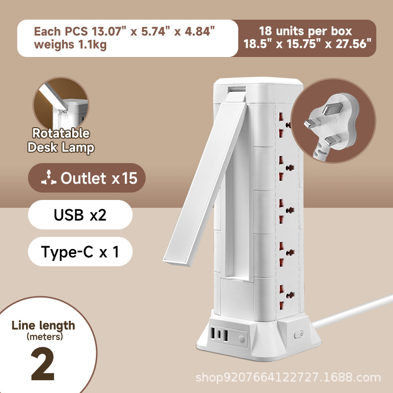 Inglés-2 metros-5 capas/USB/luz nocturna