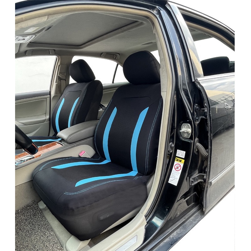 Cross-Border Hot-Selling Vertical Stripe Sandwich Splicing Fabric Universal Car Seat Cover Amazon Mercado Americano Temu Europe and America