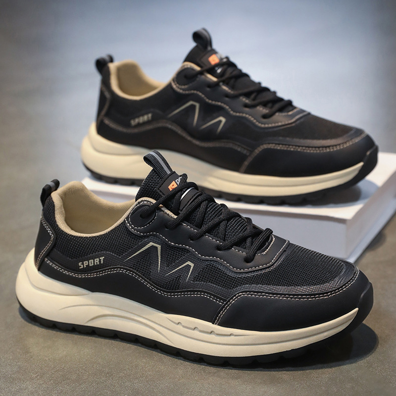 Zapatos transfronterizos para hombre, modelo nuevo 2026, venta al por mayor, calzado casual de suela blanda, estilo coreano, transpirable, deportivo para hombre