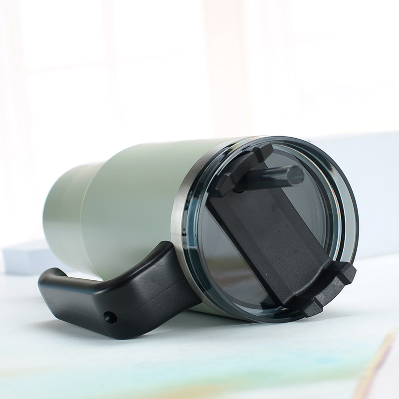 Amazon nuevo 304 taza de vacío Acero inoxidable conveniente coche helado taza de gran capacidad mango café taza de coche