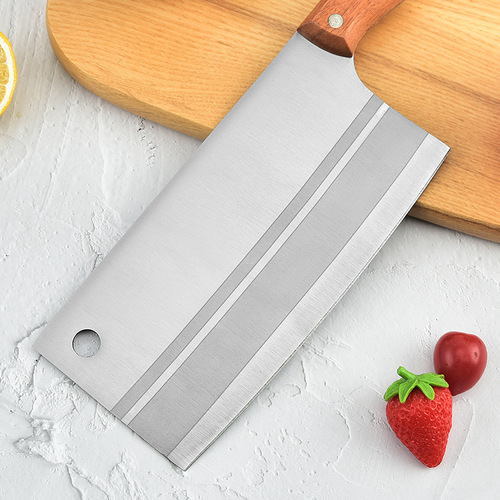 Wholesale stainless steel kitchen household kitchen knife bone chopping knife meat chopping knife laser type knife