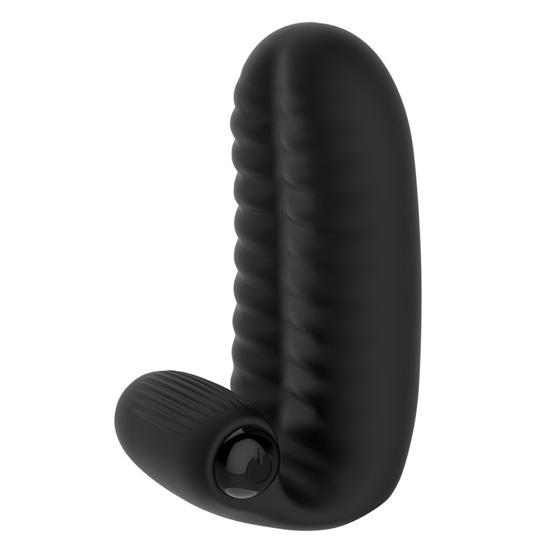Rechargeable Stimulating Wearable Silicone Finger Sleeve Couple Massager Vibrator Adult Sex Toy_voghion.com