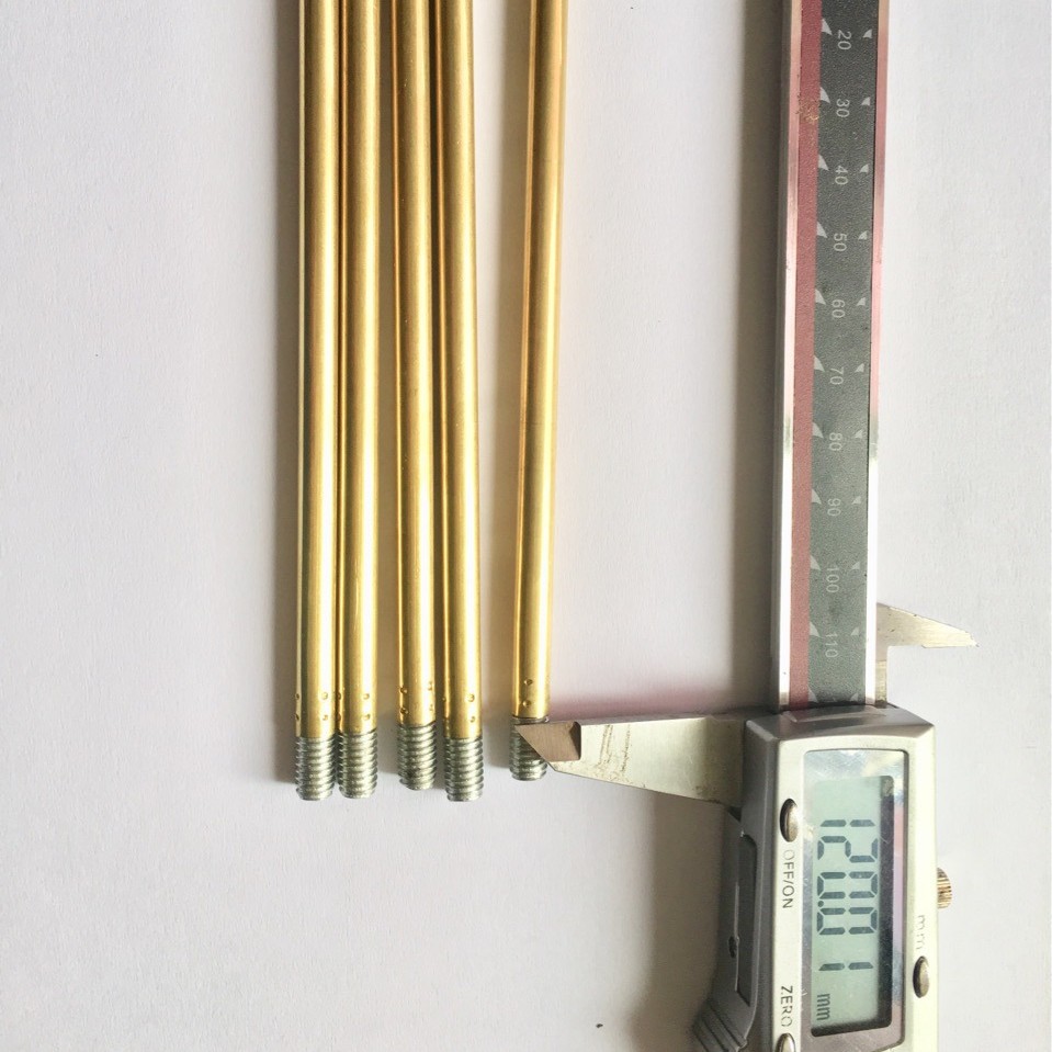 拉杆天线6120一3节铜M6丝杆收拢148mm展开358mm用于灯具．佛具等