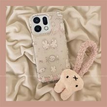 适用oppofindx9手机壳新款高级感findx8pro全包手机壳餐具兔子